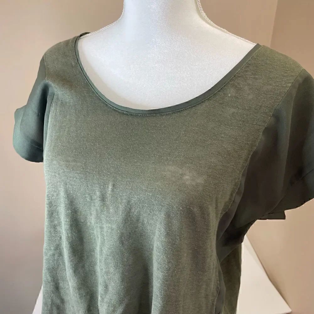Linen| The Limited| Large| Olive Army Green| lightweight| basic - Picture 10 of 10